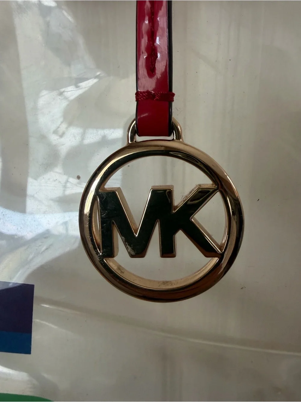 Michael Kors Clear Rainbow Logo Tote — Red Trim Pride Edition